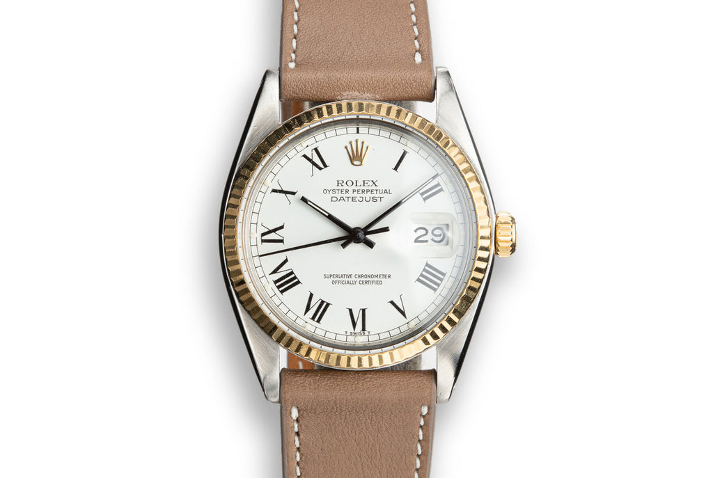 1978 Rolex Two-Tone DateJust 16003 White Large Roman Numeral Dial