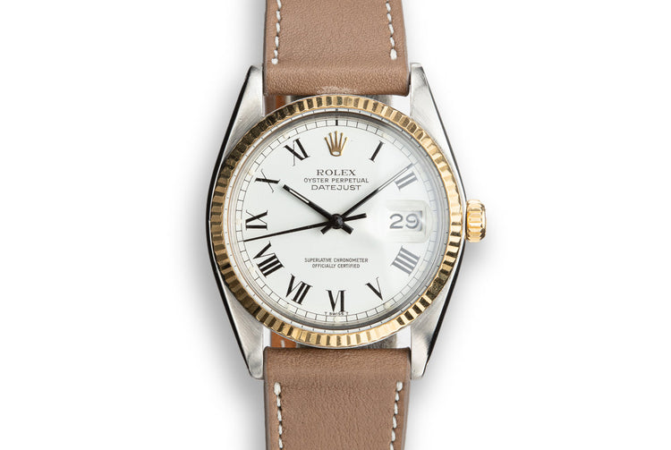 1978 Rolex Two-Tone DateJust 16003 White Large Roman Numeral Dial