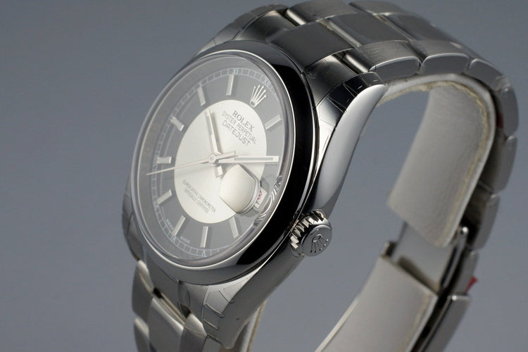 2015 Rolex Datejust 116200 Tuxedo Dial MINT