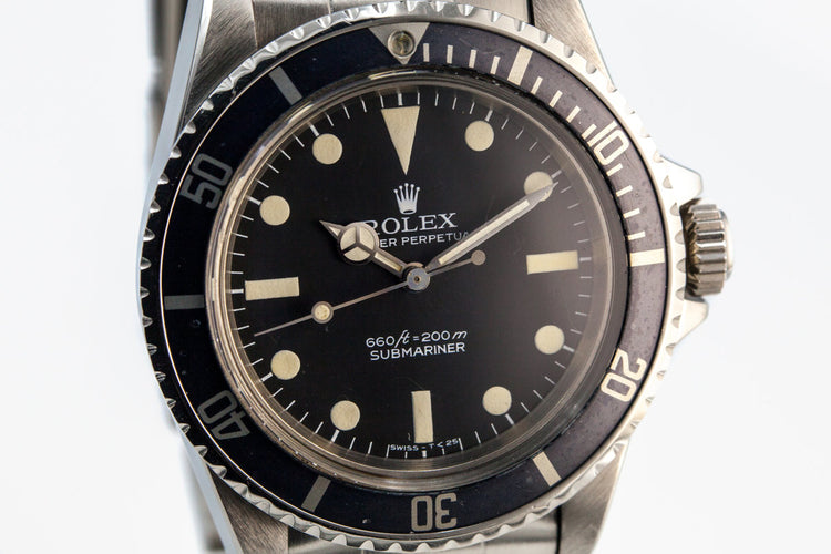 1978 Rolex Submariner 5513 Black Pre Comex Dial