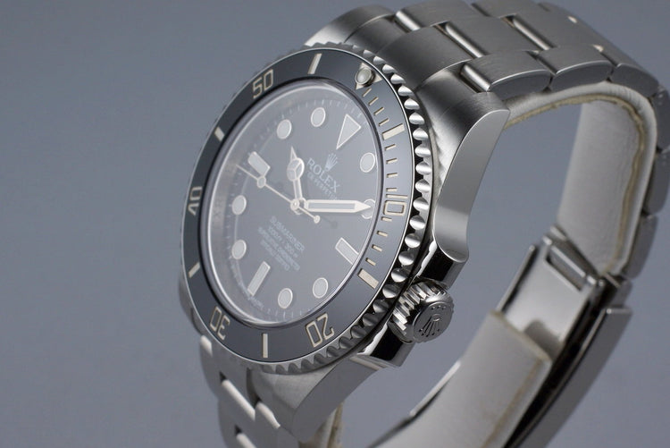 2015 Rolex Submariner 114060 with Box and Papers