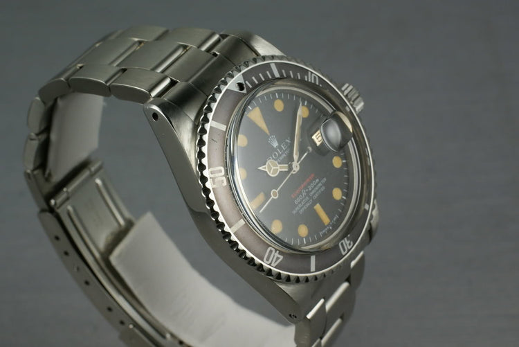 Rolex Red Submariner 1680 Dark Cream Marker and Purple/Ghost Gray insert