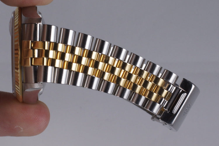 2000 Rolex Two Tone DateJust 16233 Tapestry Dial with Box and Papers