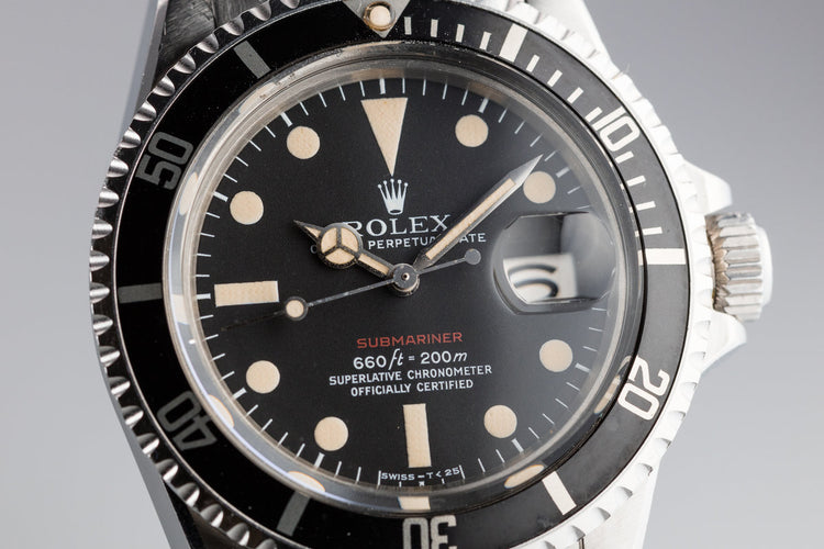 1971 Rolex Red Submariner 1680 with MK V Dial