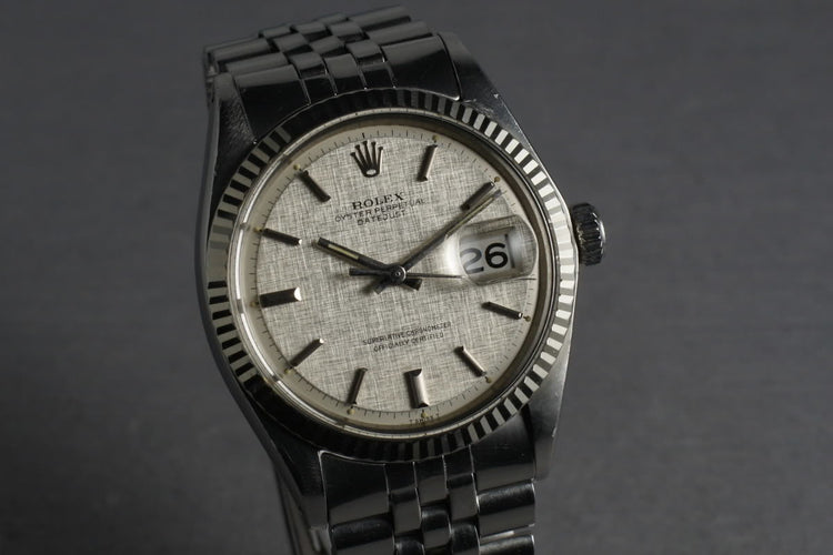 1970 Rolex Datejust 1601 with Silver Linen Dial