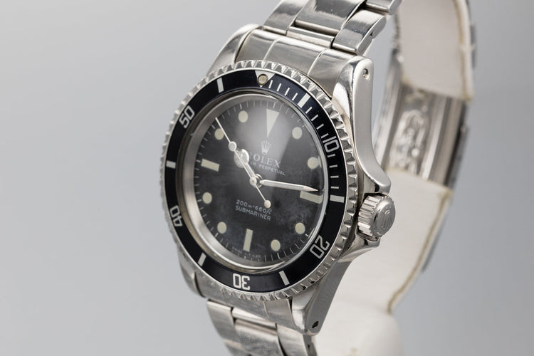 1967 Rolex Submariner 5513 Meters First Dial with "Night Sky" Patina