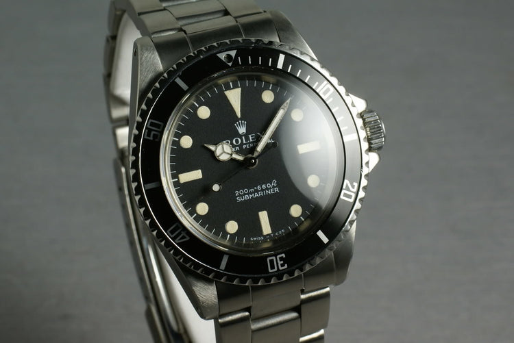 Rolex Submariner Dial 5513 Meters First with box and papers