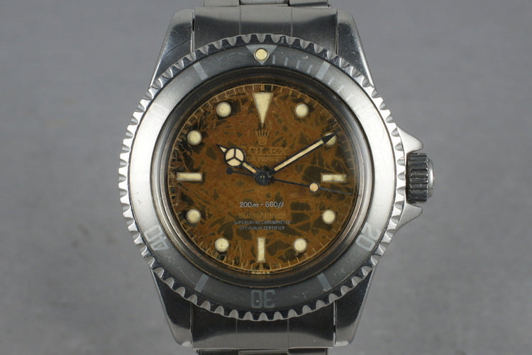 1959 Rolex Submariner 5512 4 Line Gilt Chapter Ring PCG Tropical Dial