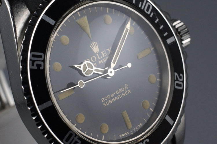 1964 Rolex Submariner 5513 Glossy Gilt Meters First Dial