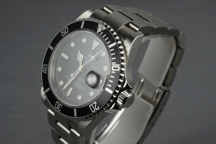 2006 Rolex Submariner 16610 with Box and Papers