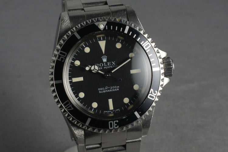 1968 Rolex Submariner 5513 with Box and Papers