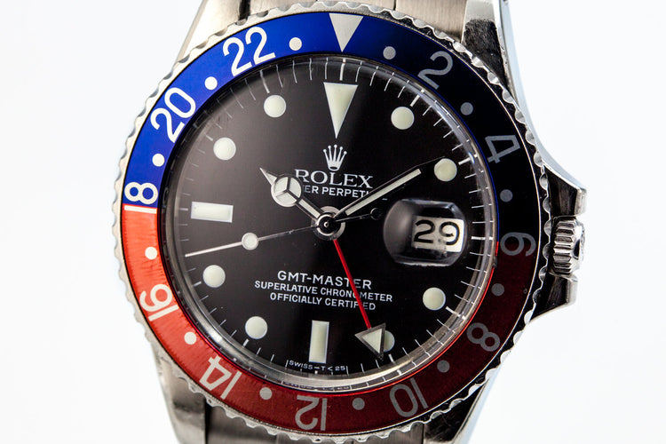 1972 Rolex GMT 1675 with Service dial and Hands