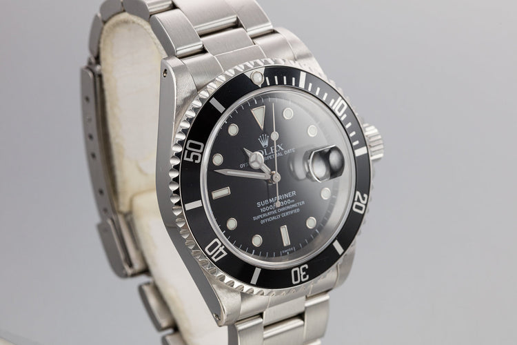 1999 Rolex Submariner 16610 SWISS Only with Papers