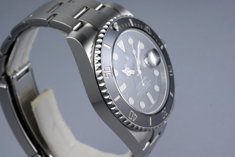 2016 Rolex Submariner 116610 with Box and Papers