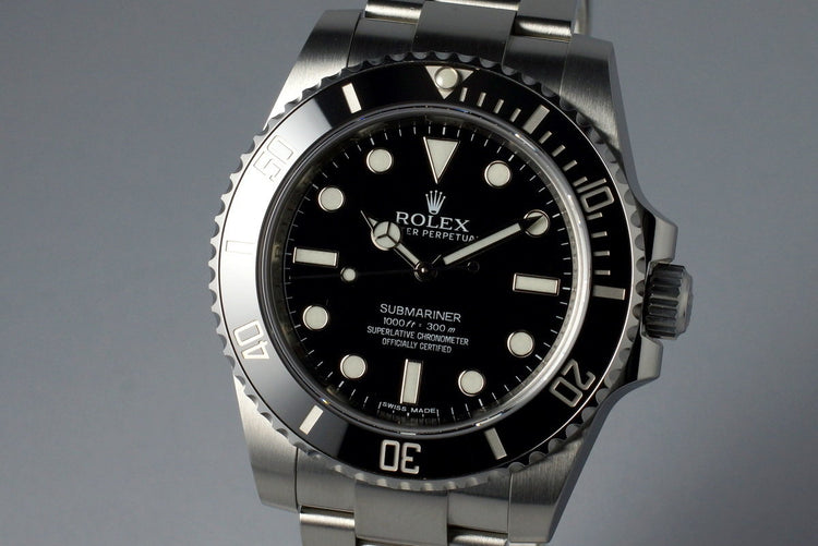 2012 Rolex Submariner 114060 with Box and Papers