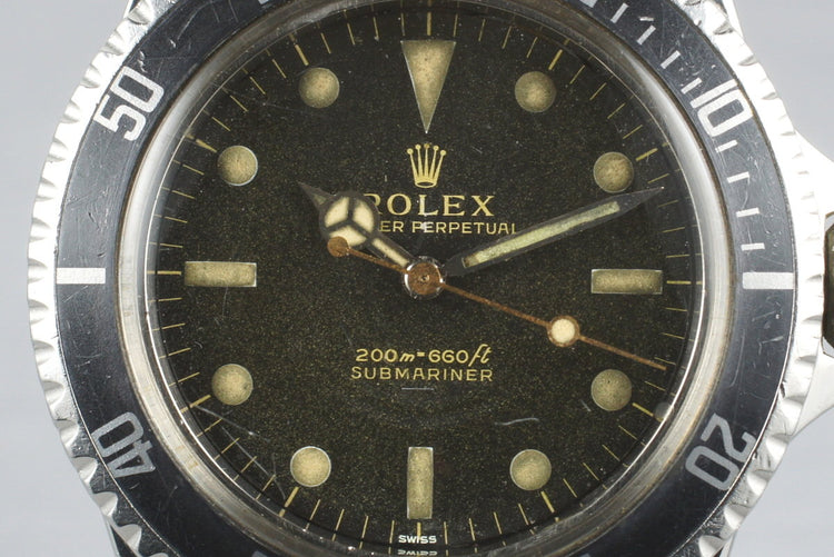 1963 Rolex Submariner 5513 Gilt Underline Dial