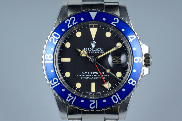 1978 Rolex GMT 1675 Blueberry