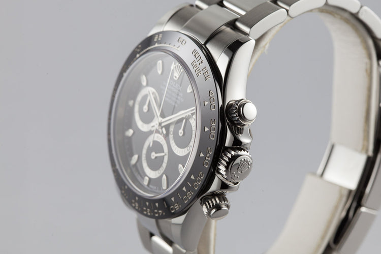 2016 Rolex Ceramic Daytona 116500LN Black Dial with Box and Papers