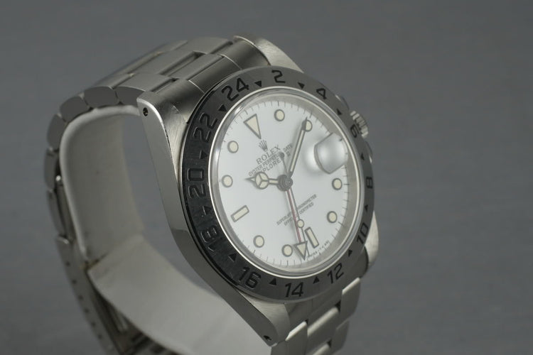 FS: Rolex Explorer II 16570 White Dial Unpolished