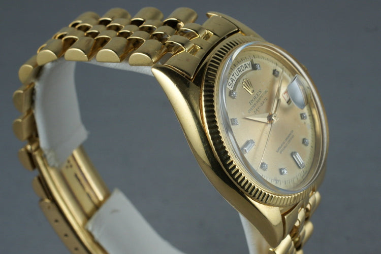 1956 Rolex 18K Day-Date 6611 Diamond Dial with RSC Papers