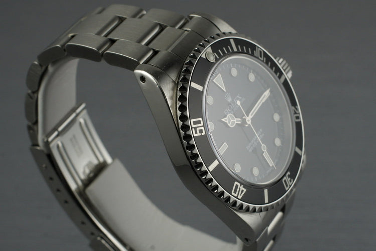 2001 Rolex Submariner 14060M with Box and Papers