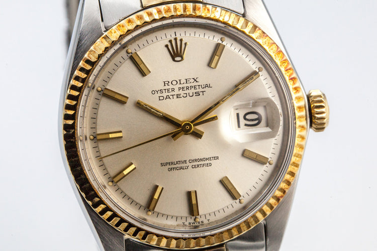 1969 Rolex Two Tone DateJust 1601 Silver Dial
