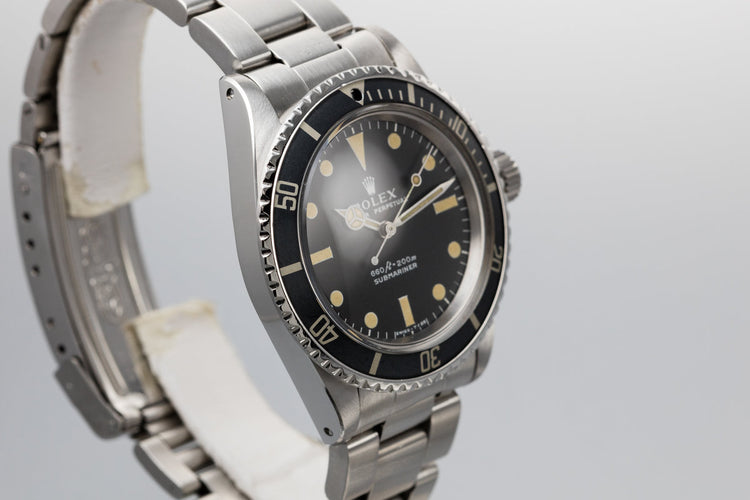 1974 Rolex Submariner 5513 with Serif Dial