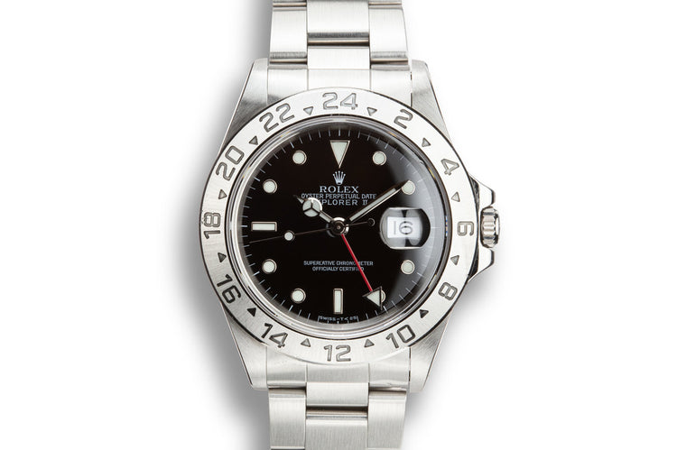 1997 Rolex Explorer II 16570 Black Dial