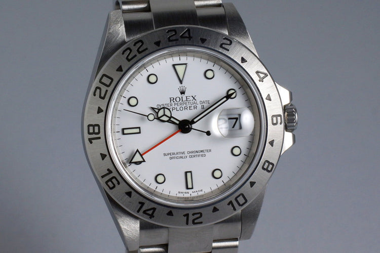 2006 Rolex Explorer II 16570 White Dial