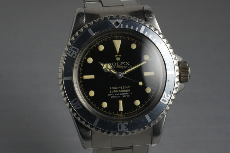 1961 Rolex Submariner 5512 PCG with Glossy Gilt 4 Line Dial
