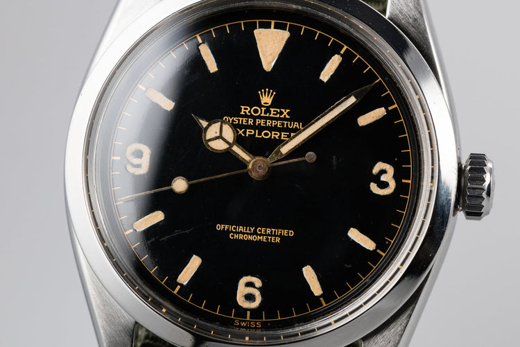 1958 Vintage Rolex Explorer I 6610 SWISS Only Gilt Dial