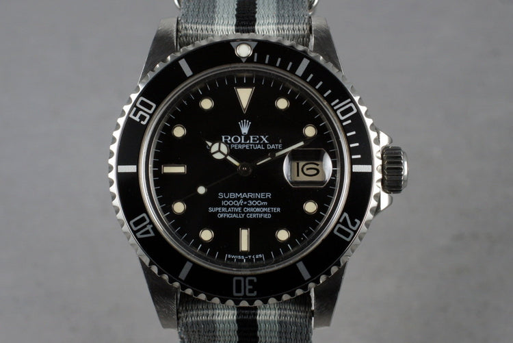 1987 Rolex Spider Dial Submariner 16800