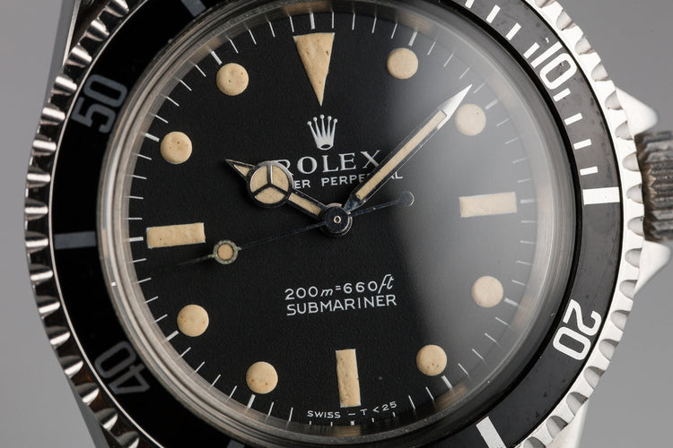 1966 Rolex Submariner 5513 with Meters First Dial