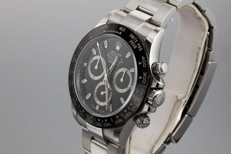 2018 Rolex Ceramic Daytona 116500LN Black Dial with Box and Papers