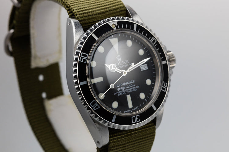 1969 Rolex 1680 Red Submariner Case with Service Dial
