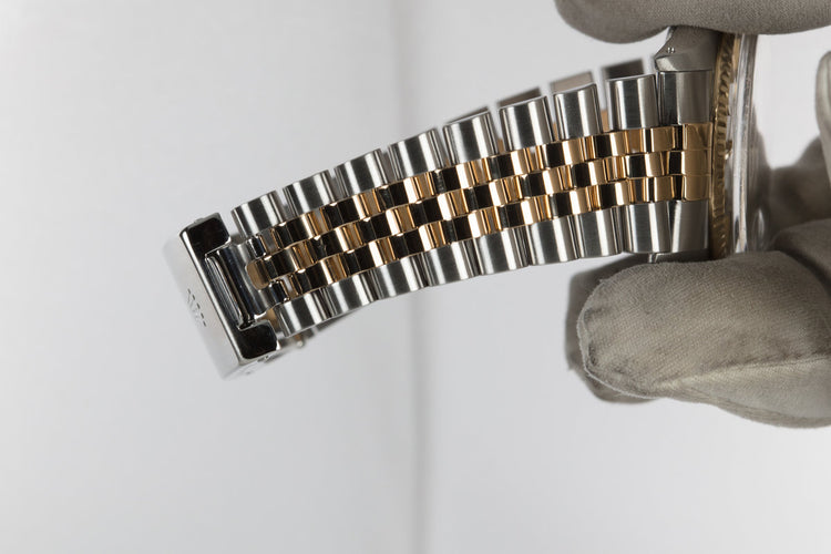 1967 Rolex Two Tone Date Just 1601 Silver Dial