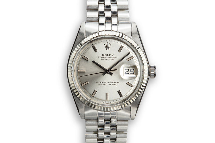 1970 Rolex DateJust 1601 with Silver No Lume Dial