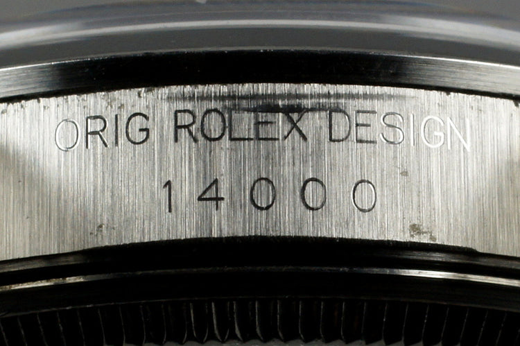 1991 Rolex Air King 14000 Blue Dial with Box and Papers