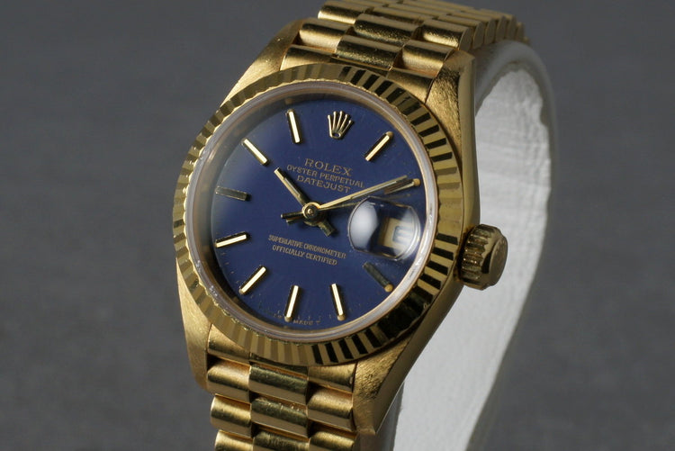 1995 Rolex Ladies DateJust President Ref: 69178 with Blue Dial