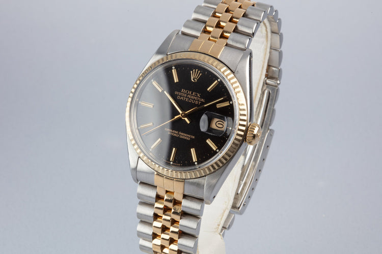 1978 Rolex Two-Tone DateJust 16013 Black Dial
