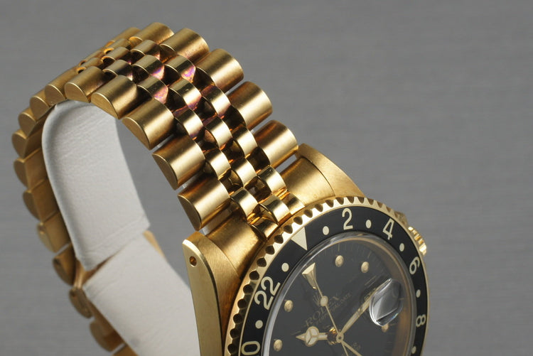 1985 Rolex 18K GMT 16758 with Unpolished Case