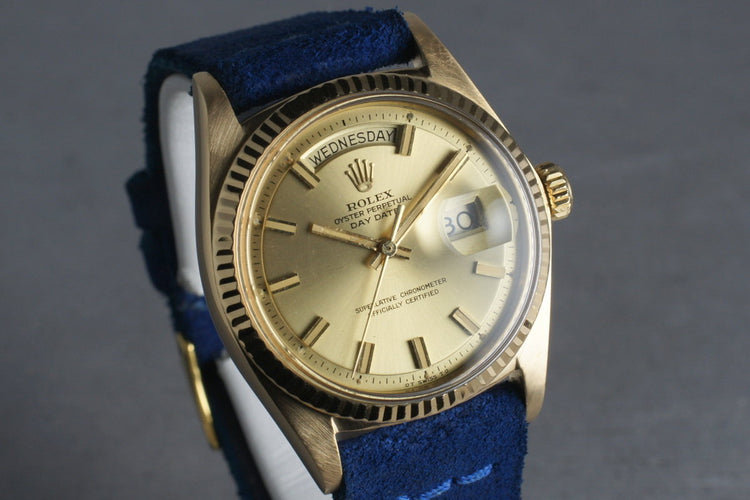 1970 Rolex Vintage 18K YG President 1803 “Fat Boy”