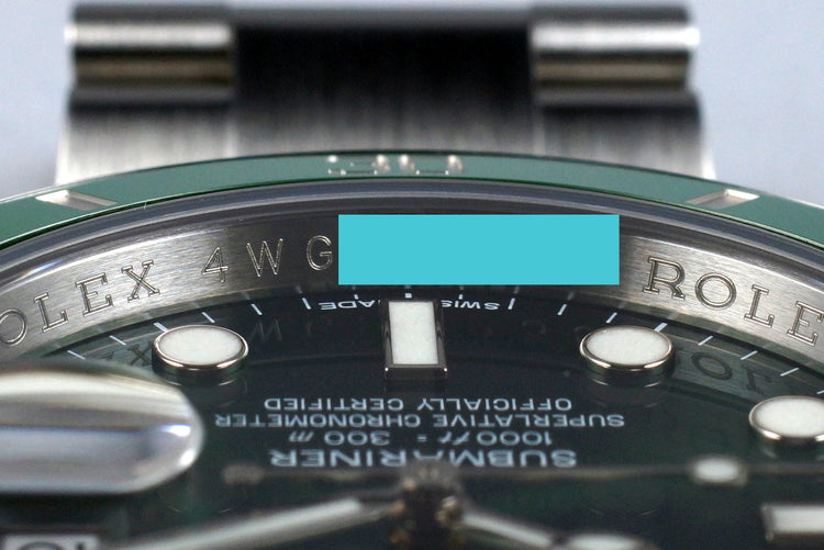 2015 Rolex Green Submariner 116610LV with Box and Papers