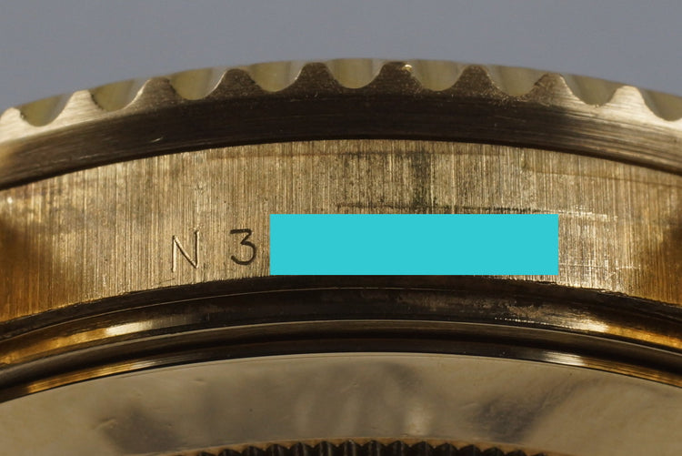 1991 Rolex YG Blue Submariner 16618
