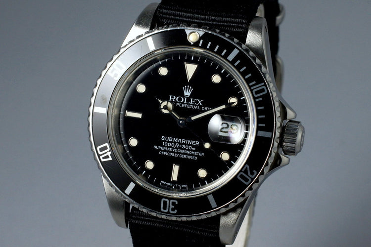 1981 Rolex Submariner 16800 Tritium Service Dial