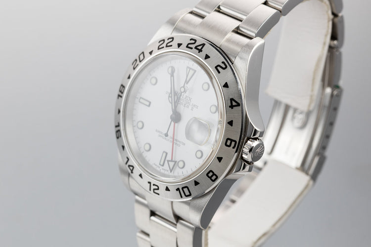 2005 Rolex Explorer II 16570 White Dial with Box and Papers