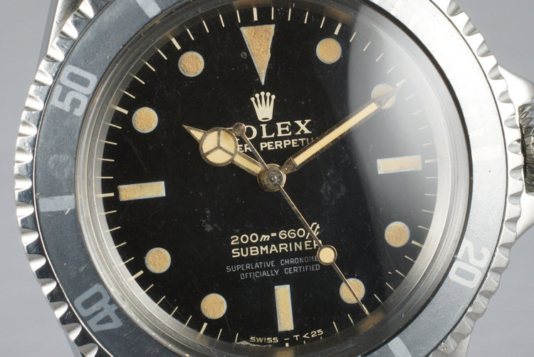 1964 Rolex Submariner 5512 with Glossy Gilt 4 Line Dial