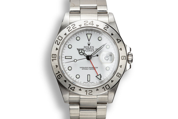 2003 Rolex Explorer II 16570 White Dial