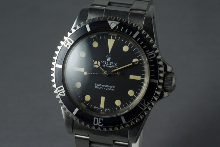 1981 Rolex Submariner 5513 Mark V Maxi Dial