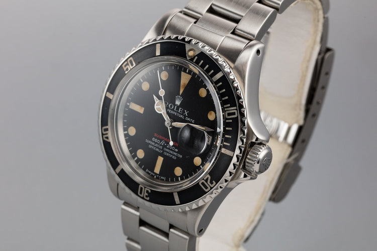 1974 Rolex Red Submariner 1680 with MK IV Dial